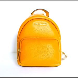 NWOT Michael Kors Erin Small Mini Convertible Backpack in Marigold